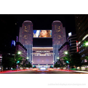 Large Video Wall Mounted Led Display Billboard P20 , 2r1g1b / 1r1g1b
